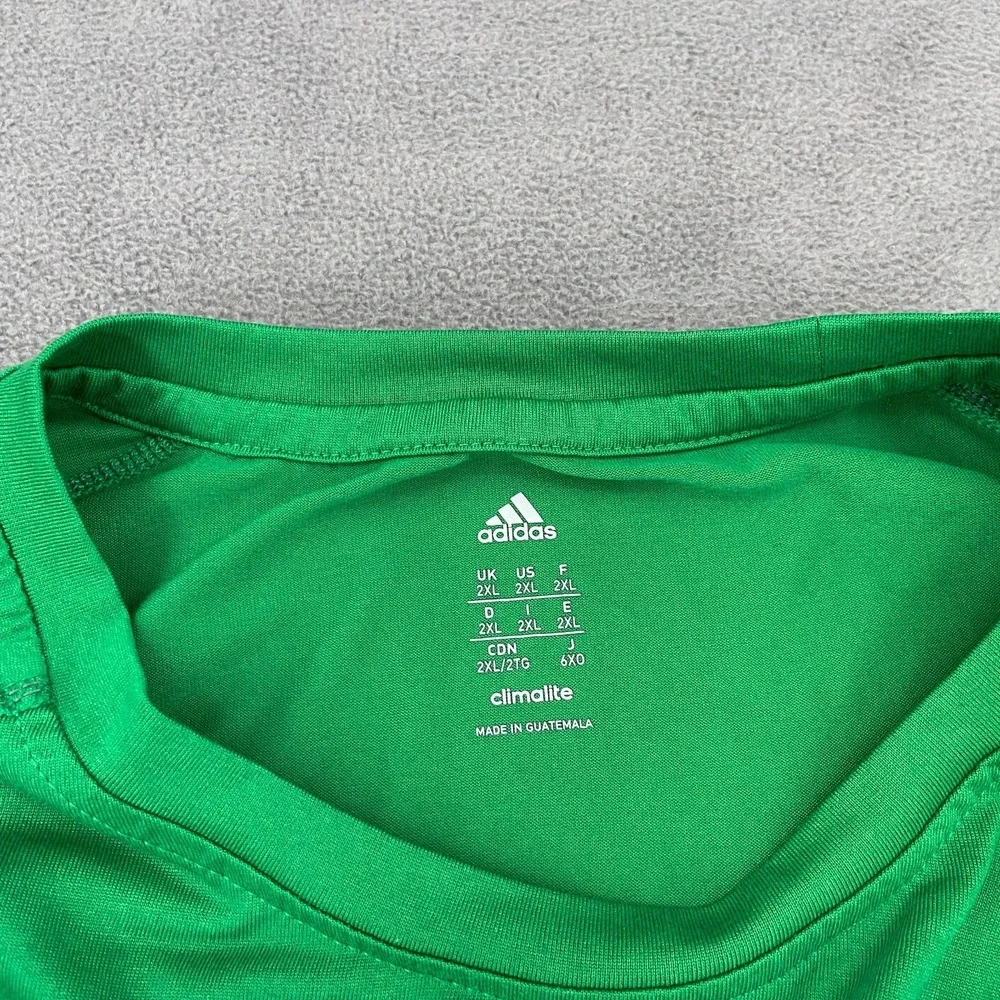 Utah‎ Valley Wolverines Shirt Men's 2XL Green Adidas Climalite NCAA Basketball